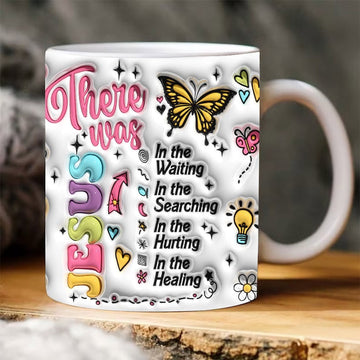 Christian 3D Mug, 3D There Was Jesus Inflated Mug, Bible Verse Inflated Mug, 3D Jesus Mug, Religious 3D Mug