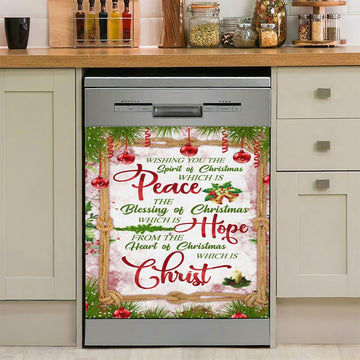 Christian Christmas Isaiah 96 For Unto Us A Child Is Born Dishwasher Cover, Bible Verse Dishwasher Magnet Cover, Scripture Kitchen Decor