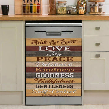 Christian Galatians 522 23 Fruit Of The Spirit Dishwasher Cover, Bible Verse Dishwasher Magnet Cover, Scripture Kitchen Decor