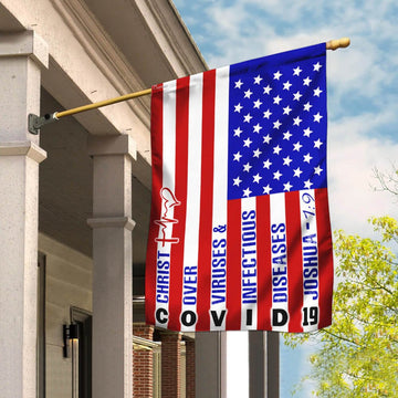 Christian Garden Flags, America Strong Jesus Christ Joshua 19 Flag, Christian House Flags, Christian Cross Flag, Faith Flag