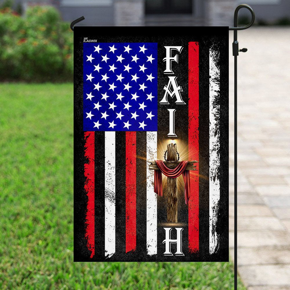 Christian Garden Flags, American Faith Flag, Christian House Flags, Christian Cross Flag, Faith Flag