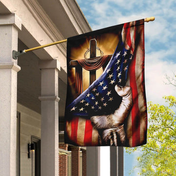 Christian Garden Flags, Christian Cross - Jesus Flag, Christian House Flags, Christian Cross Flag, Faith Flag