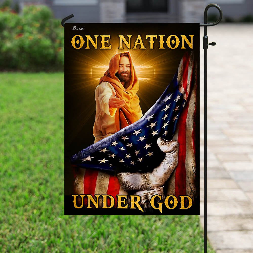 Christian Garden Flags, One Nation Under God Flag, Christian House Flags, Christian Cross Flag, Faith Flag