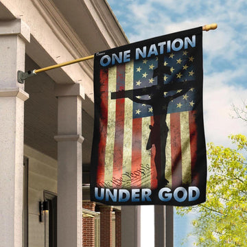 Christian Garden Flags, One Nation Under God Flag, Christian House Flags, Christian Cross Flag, Faith Flag