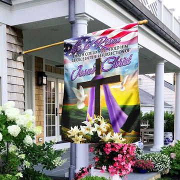Christian Garden Flags, The Resurrection Of Jesus Christ Easter Flag, Christian House Flags, Christian Cross Flag, Faith Flag