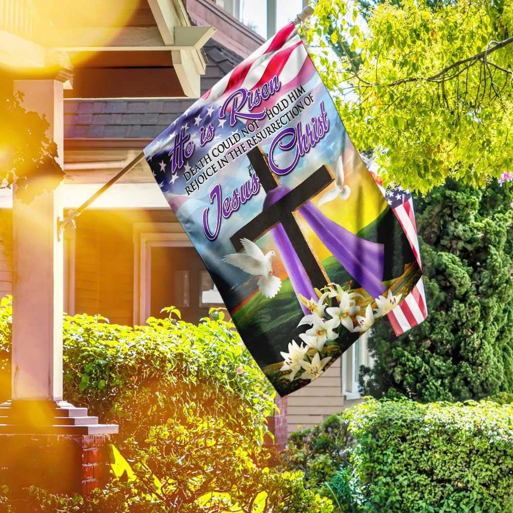 Christian Garden Flags, The Resurrection Of Jesus Christ Easter Flag, Christian House Flags, Christian Cross Flag, Faith Flag