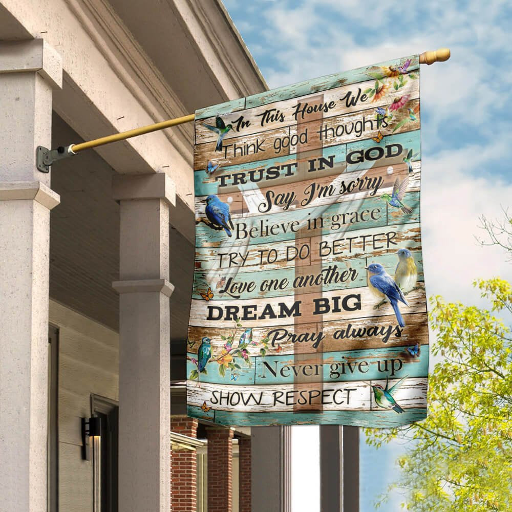 Christian Garden Flags, We Trust In God Flag, Christian House Flags, Christian Cross Flag, Faith Flag