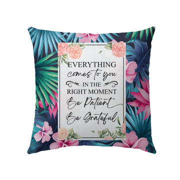 Christian Pillow, Jesus Pillow, Be Patient Be Grateful Christian Pillow, Christian Throw Pillow, Inspirational Gifts, Best Pillow