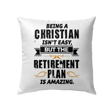 Christian Pillow, Jesus Pillow, Being A Christian Is Not Easy Christian Pillow, Christian Throw Pillow, Inspirational Gifts, Best Pillow