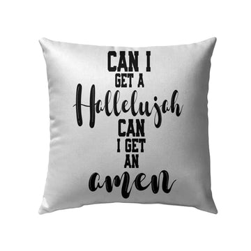 Christian Pillow, Jesus Pillow, Can I Get A Hellelujah Can I Get An Amen Christian Pillow, Christian Throw Pillow, Inspirational Gifts, Best Pillow