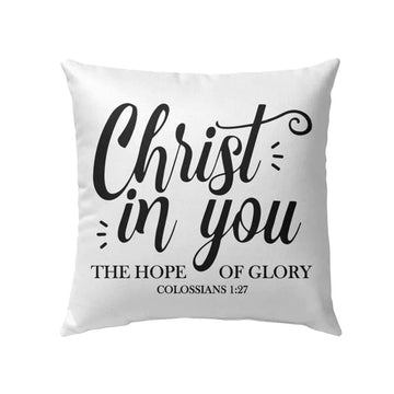 Christian Pillow, Jesus Pillow, Christ Is The Center Of Our Home Colossians 127 Pillow, Christian Throw Pillow, Inspirational Gifts, Best Pillow