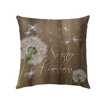 Christian Pillow, Jesus Pillow, Dandelion, Butterfly Pillow, Scatter Kindness Throw Pillow, Christian Throw Pillow, Inspirational Gifts, Best Pillow
