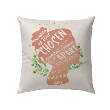 Christian Pillow, Jesus Pillow, Daughter Of God Chosen And Treasured Christian Pillow, Christian Throw Pillow, Inspirational Gifts, Best Pillow