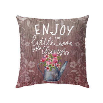 Christian Pillow, Jesus Pillow, Enjoy The Little Things Christian Pillow, Christian Throw Pillow, Inspirational Gifts, Best Pillow