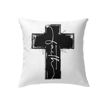 Christian Pillow, Jesus Pillow, Faith Cross Pillow, Christian Throw Pillow, Inspirational Gifts, Best Pillow