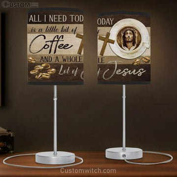 Christian Lamp Gift All I Need Is Coffee And Jesus Table Lamp Gift - Christian Bedroom Decor