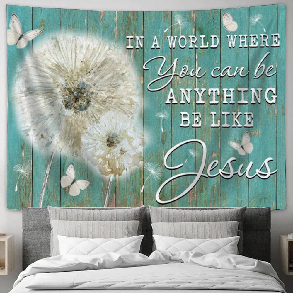 Christian Wall Art I Will Walk By Faith Even When I Cannot See Tapestry Print - Christian Wall Decor