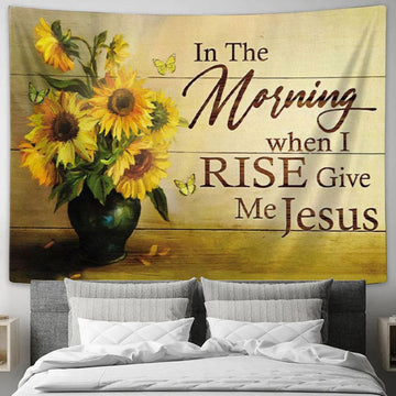 Christian Wall Art In A World Where You Can Be Anything Be Like Jesus Tapestry Art - Christian Wall Decor