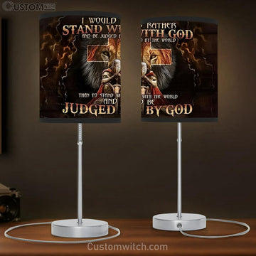 Christian Warrior God Lion Of Judah Prayer Table Lamp Art - Lion Table Lamp Wall Decor