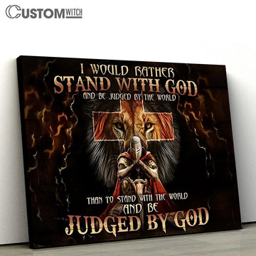 Christian Warrior God Lion Of Judah Prayer Canvas Art - Lion Canvas Wall Decor