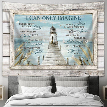 Church I Can Only Imagine Tapestry Prints - Religious Tapestry Art - Christian Home Decor