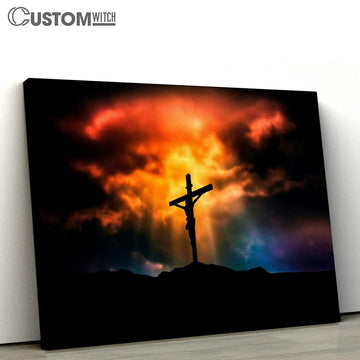 Crucifixion Jesus Christ On The Cross Canvas Pictures - Faith Art - Christian Canvas Wall Art Decor