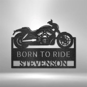 Cruiser Shop Metal Sign, Large Metal Wall Art Sign For Garage, Motorcycle Metal Sign For Him, Garage Sign, Decor Man Cave Metal