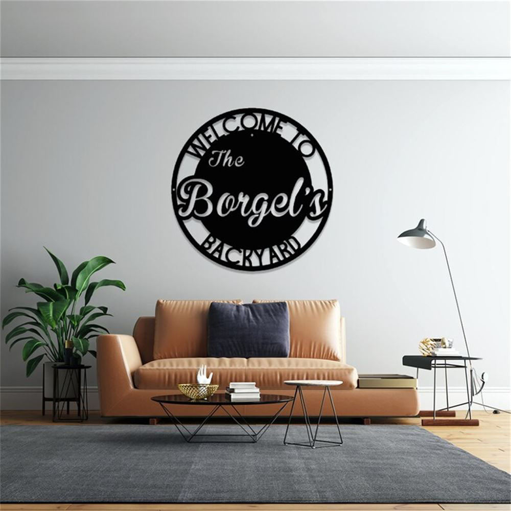 Custom Backyard Metal Sign, Patio Sign, Anniversary Gift, Home Decor Sign, Outdoor Sign, Wall Hanging Art