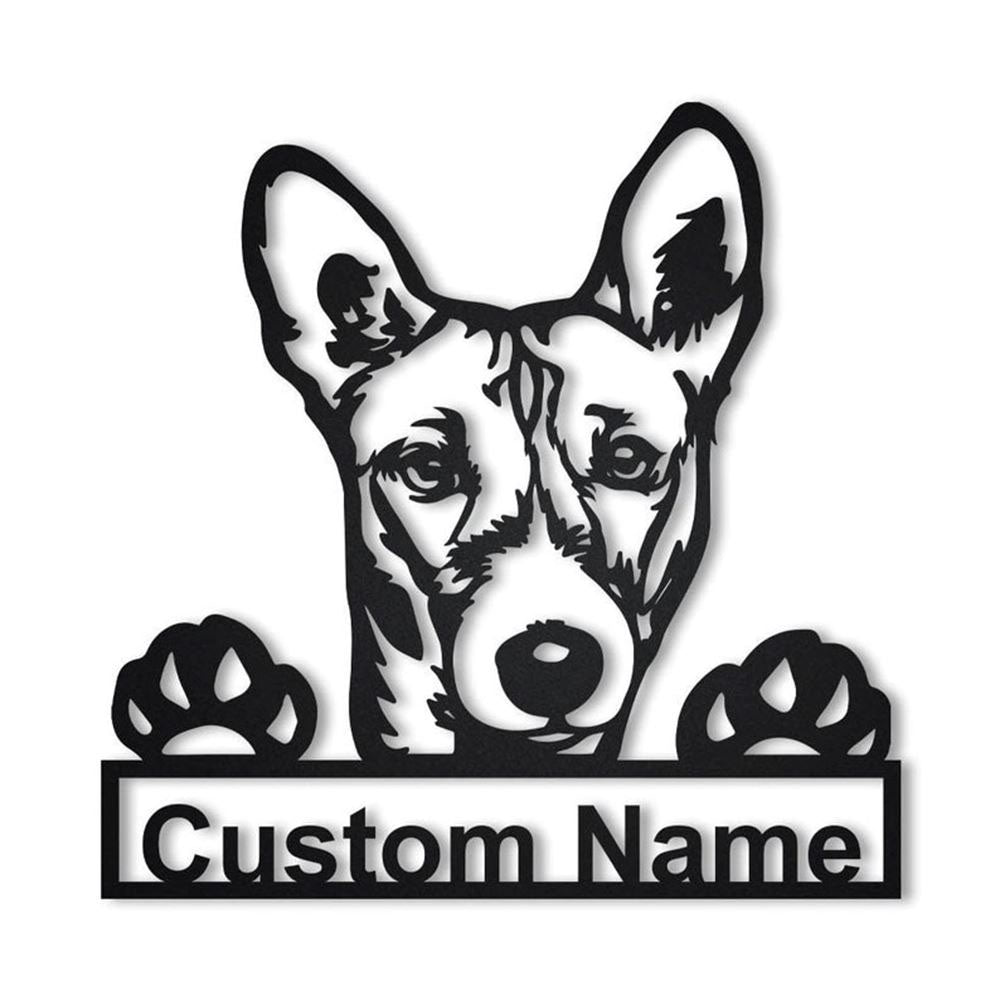 Custom Basenji Dog Metal Sign, Led Lights Basenji Dog Sign, Dog Lover Gift, Dog Wall Sign, Home Decor Sign