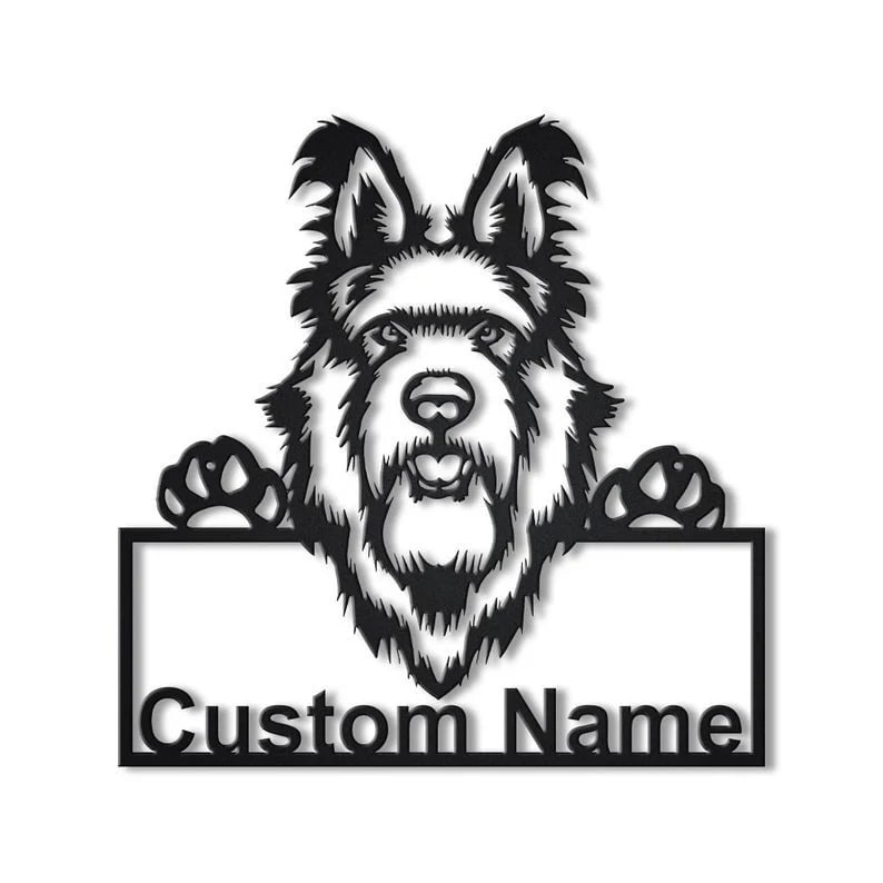 Custom Berger Picard Dog Metal Sign, Led Lights Berger Picard Sign, Dog Lover Gift, Dog Wall Sign, Home Decor Sign