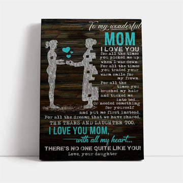 Custom Canvas Prints Mothers Day Gifts, Mother's Day Canvas Art, Gift For Mom, Birthday Gift, Mother's Day Wall Art
