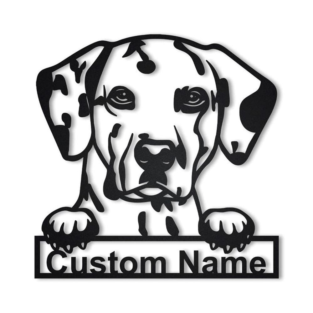 Custom Dalmatian Dog Metal Sign, Led Lights Dalmatian Dog Metal Sign, Dog Lover Gift, Dog Wall Sign, Home Decor Sign