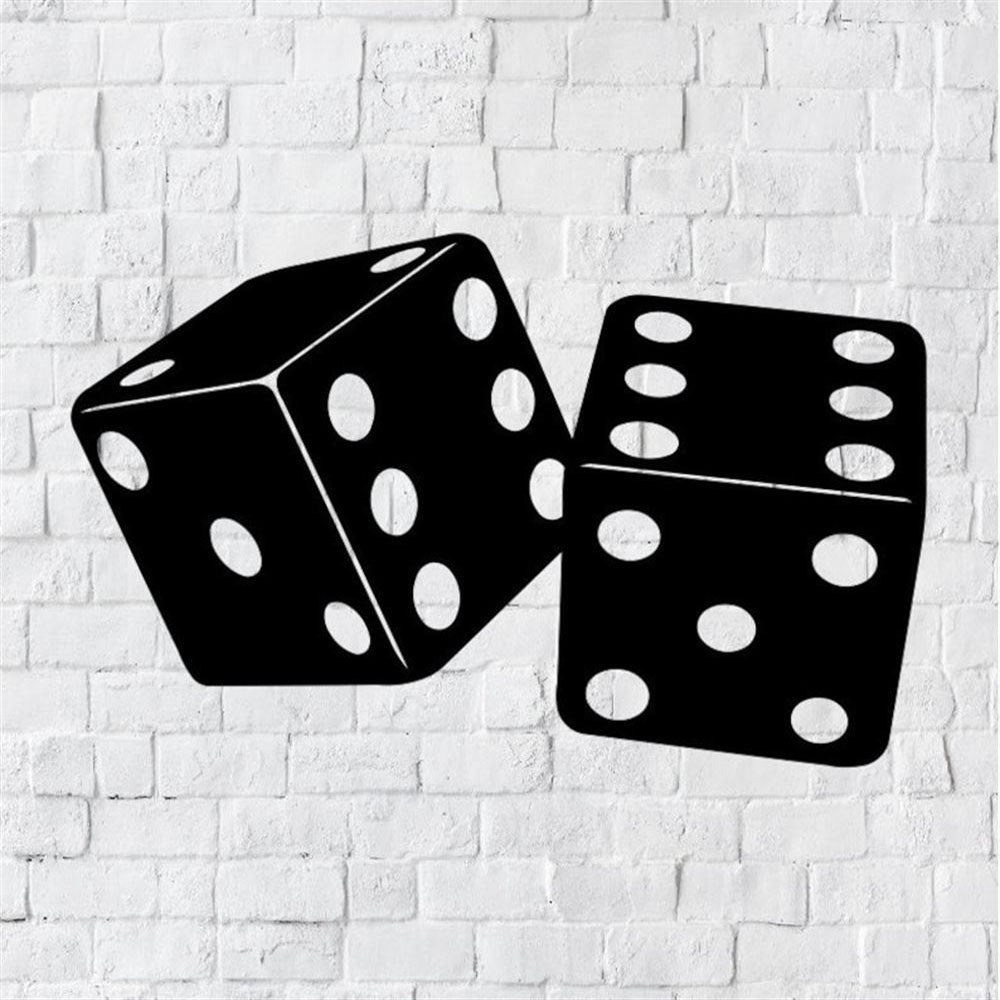 Custom Dice LED Metal Art Sign, Light Up Casino Dice Metal Sign, Anniversary Gift, Home Decor Sign, Outdoor Sign, Wall Hanging Art