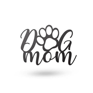 Custom Dog Mom Metal Monogram Sign, Cut Metal Sign, Metal House Sign, Dog Lover Gift, Dog Wall Sign, Home Decor Sign