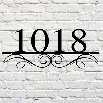 Custom House Address Metal Sign With Bird And Tree Custom Number Address Pofily Custom Address Metal Sign