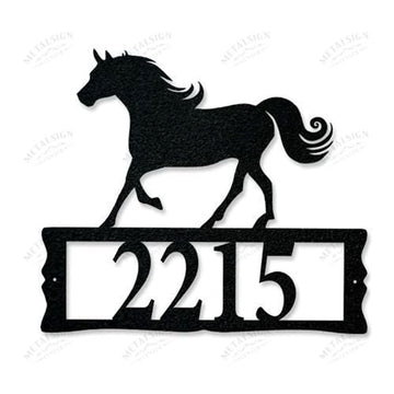 Custom House Address Metal Sign With Halloween Tree Custom Number Address Pofily Custom Address Metal Sign