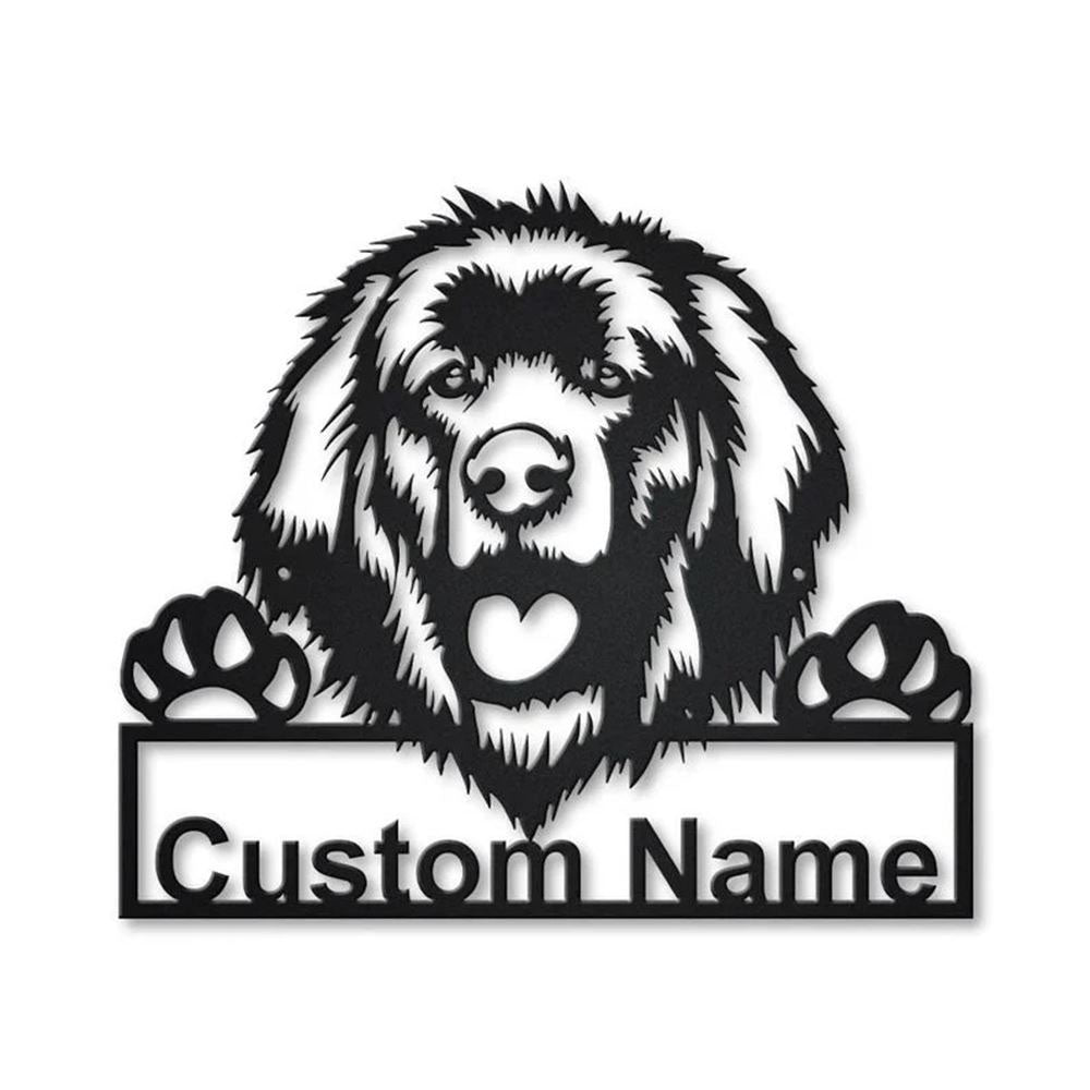 Custom Leonberger Dog Metal Sign, Led Lights Leonberger Dog Sign, Dog Lover Gift, Dog Wall Sign, Home Decor Sign