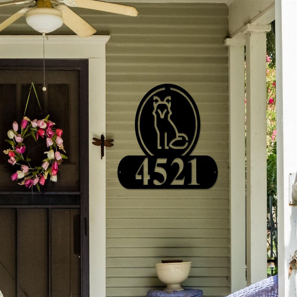 Custom Metal Address Sign Address Plaque Metal Address Numbers Address Arrow Sign Front Porch Metal Signaddress Signs
