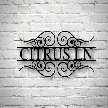 Custom Metal Address Sign Custom Street Address Sign Address Plaque Metal House Numbers Housewarming Gifts Address Sign