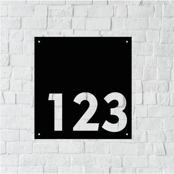 Custom Metal Address Sign For Rock Metal House Address Sign With Wolf For Rock Or Wall Wolf Address Sign For Your House