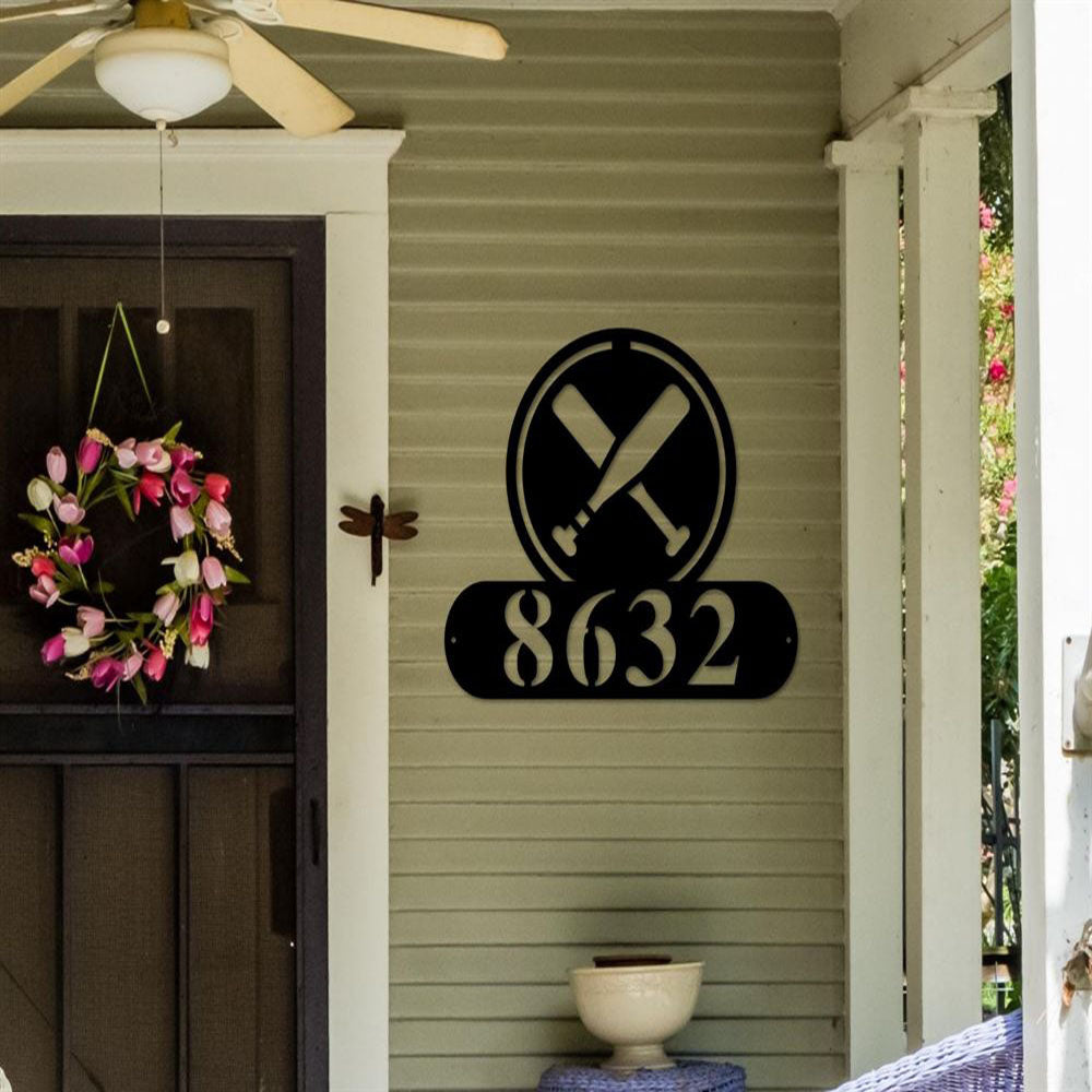 Custom Metal Address Sign Palm Tree Address Sign Metal Sign Metal House Numbers Address Plaque Tropical Wall Art Beach