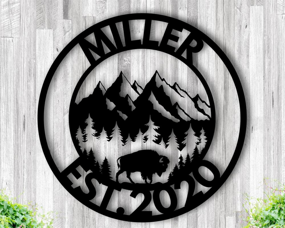 Custom Metal Farm Sign, Buffalo Metal Sign, Gift Ideas For Farm Woman, Large Metal Outdoor Signs, Outdoor Metal Sign Frames