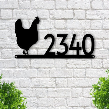 Custom Metal Farm Sign, Chicken Address Sign Chicken Metal Sign, Gift Ideas For Farm Woman, Large Metal Outdoor Signs, Outdoor Metal Sign Frames