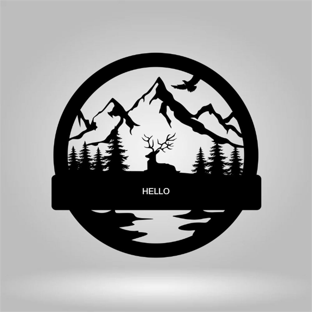 Custom Metal Farm Sign, Deers Cut Metal Sign, Gift Ideas For Farm Woman, Large Metal Outdoor Signs, Outdoor Metal Sign Frames