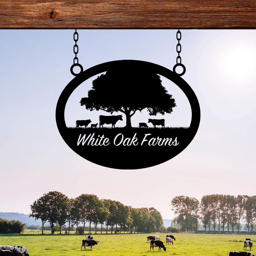Custom Metal Farm Sign, Farm Cut Metal Sign, Gift Ideas For Farm Woman, Large Metal Outdoor Signs, Outdoor Metal Sign Frames