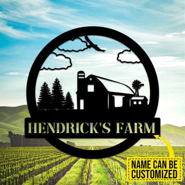 Custom Metal Farm Sign, Farm Cut Metal Signs, Gift Ideas For Farm Woman, Large Metal Outdoor Signs, Outdoor Metal Sign Frames