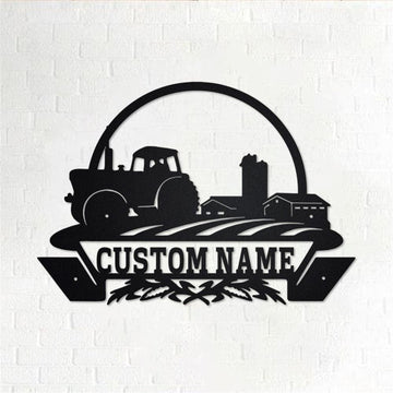 Custom Metal Farm Sign, Farm Life Metal Wall Art, Gift Ideas For Farm Woman, Large Metal Outdoor Signs, Outdoor Metal Sign Frames