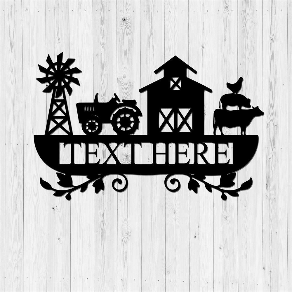 Custom Metal Farm Sign, Farmer Metal Wall Sign, Gift Ideas For Farm Woman, Large Metal Outdoor Signs, Outdoor Metal Sign Frames