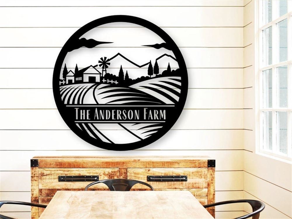 Custom Metal Farm Sign, Farmhouse Sign, Gift Ideas For Farm Woman, Large Metal Outdoor Signs, Outdoor Metal Sign Frames