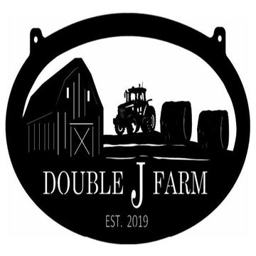 Custom Metal Farm Sign, Hay Metal Farm Sign, Gift Ideas For Farm Woman, Large Metal Outdoor Signs, Outdoor Metal Sign Frames